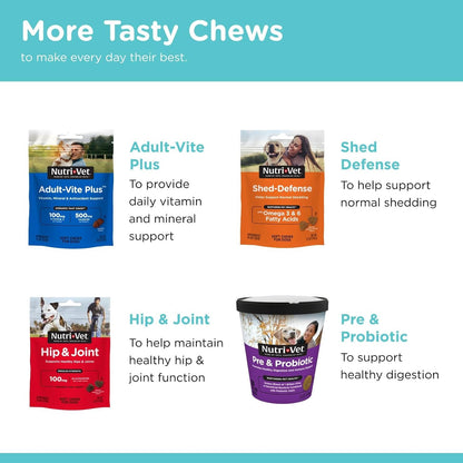 Pet-Ease Soft Chews for Dogs, Vet Formulated with Chamomile & Tryptophan to Soothe and Calm during Storms, Separation Anxiety, and Loud Noises, Dog Calming Supplement, 6.0 Oz